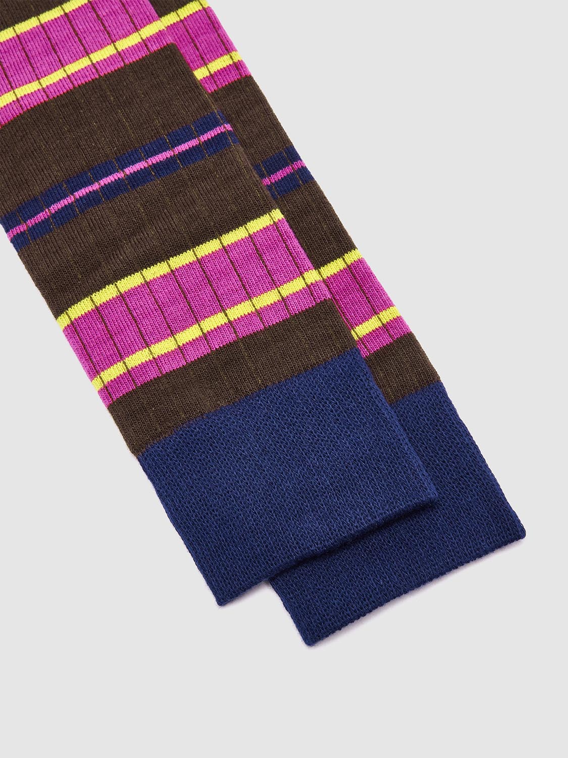 Contrast Striped Knee High Socks