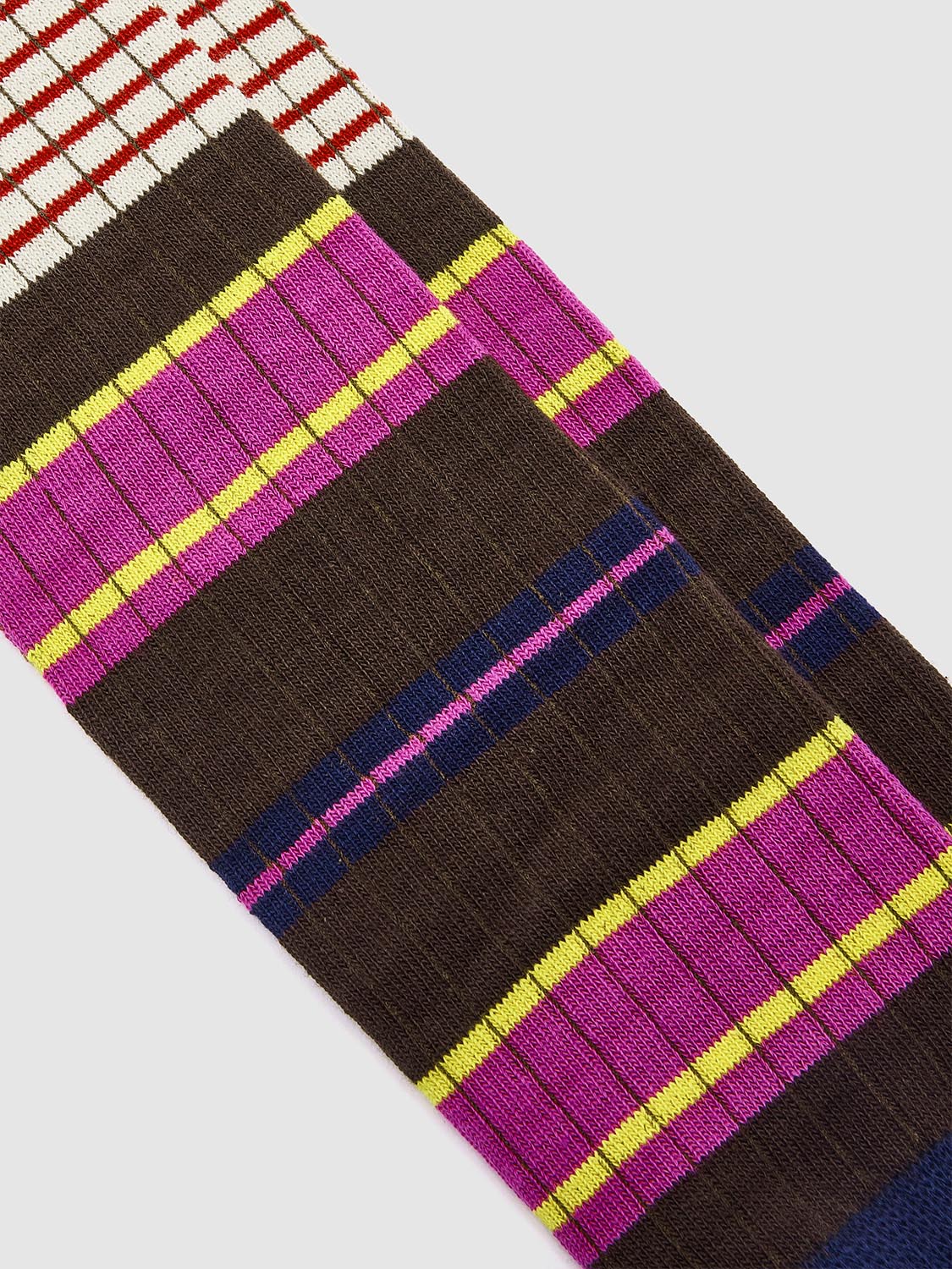 Contrast Striped Knee High Socks