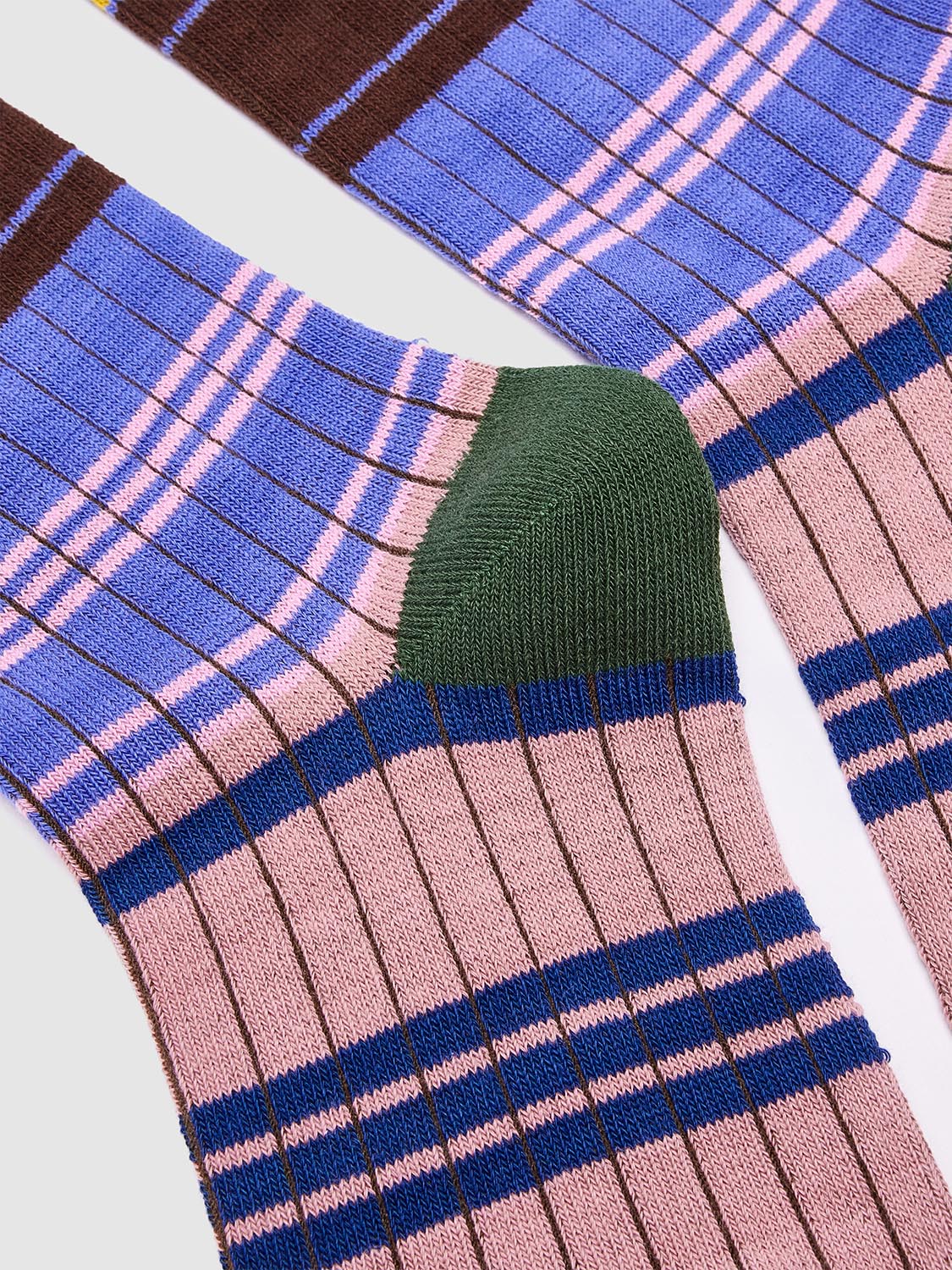 Contrast Striped Knee High Socks