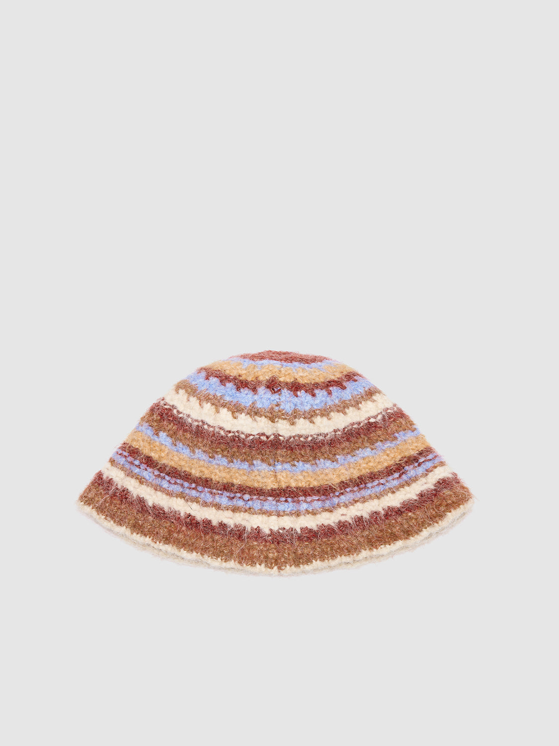 Contrast Striped Knit Beanie