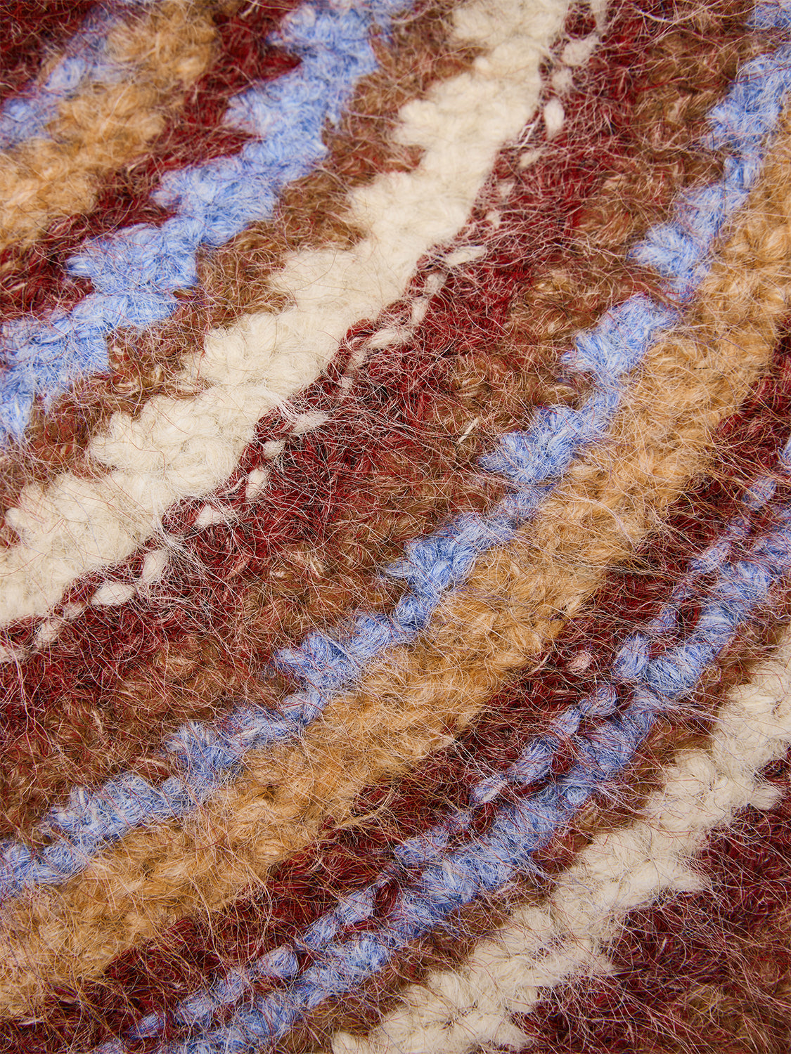 Contrast Striped Knit Beanie