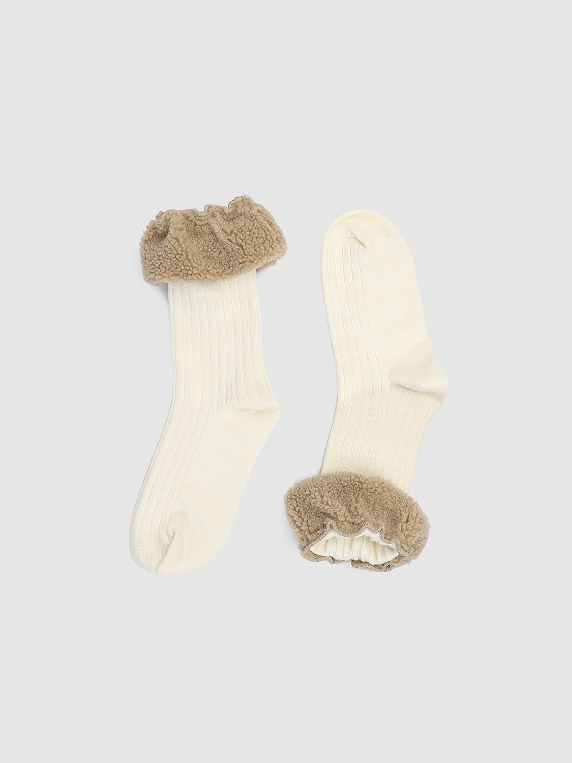 Sherpa Ribbed Socks