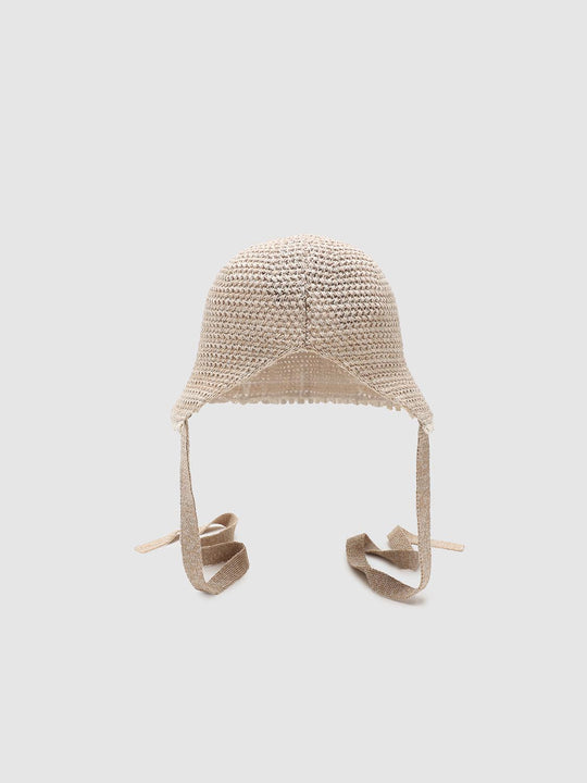 Contrast Trim Crochet Knitted Hats