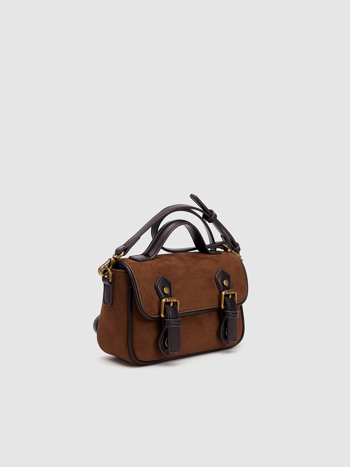 Double Buckled Shoulder Bag