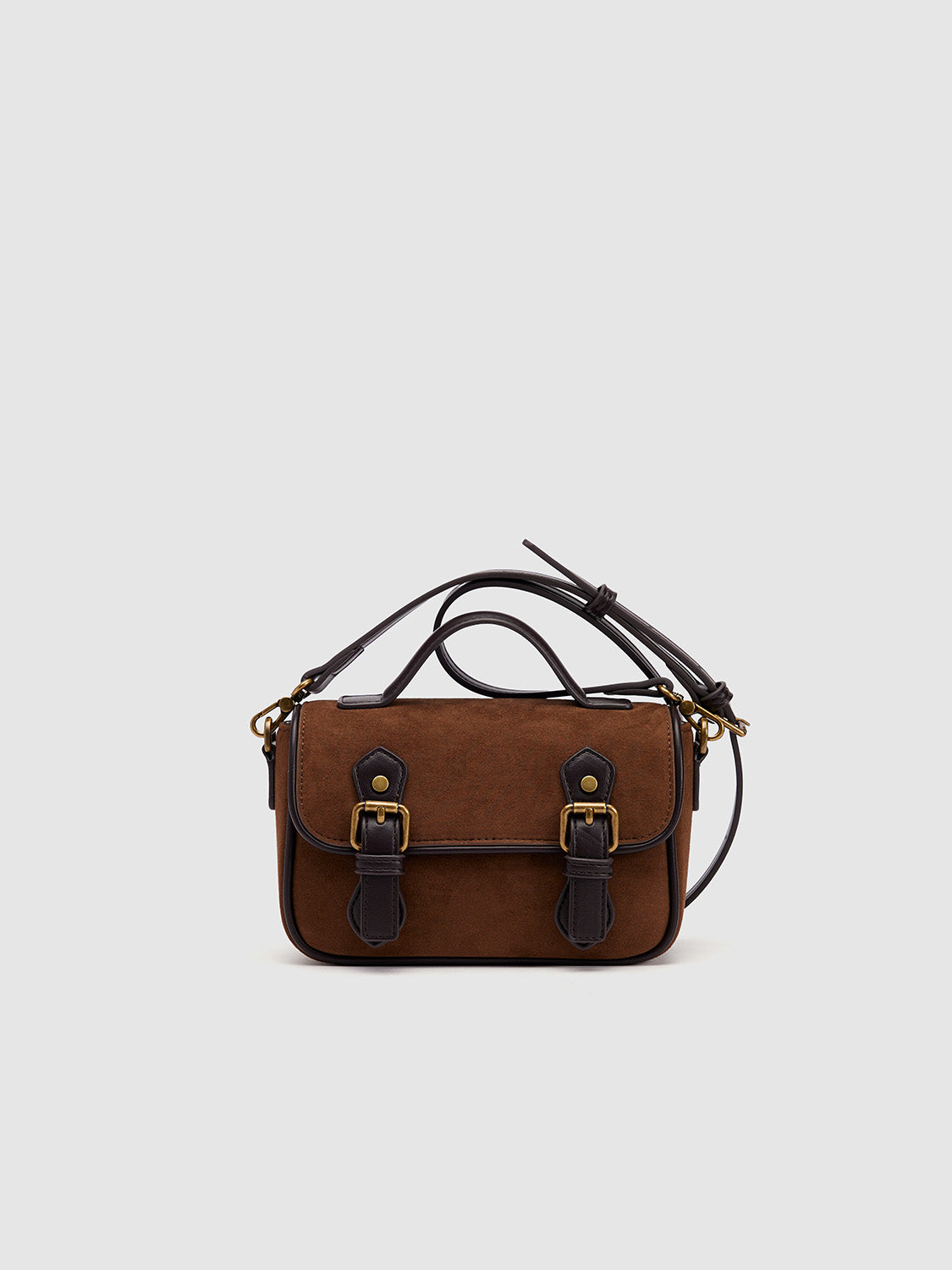 Double Buckled Shoulder Bag