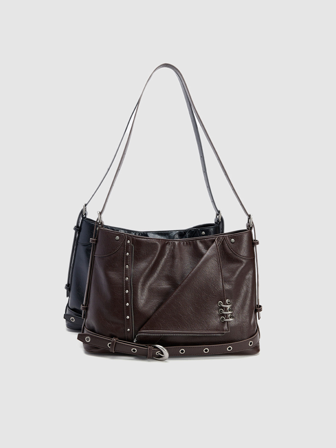 Vegan Leather Large Shoulder Bags