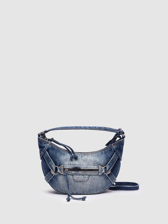 Denim Crescent Crossbody Shoulder Bags