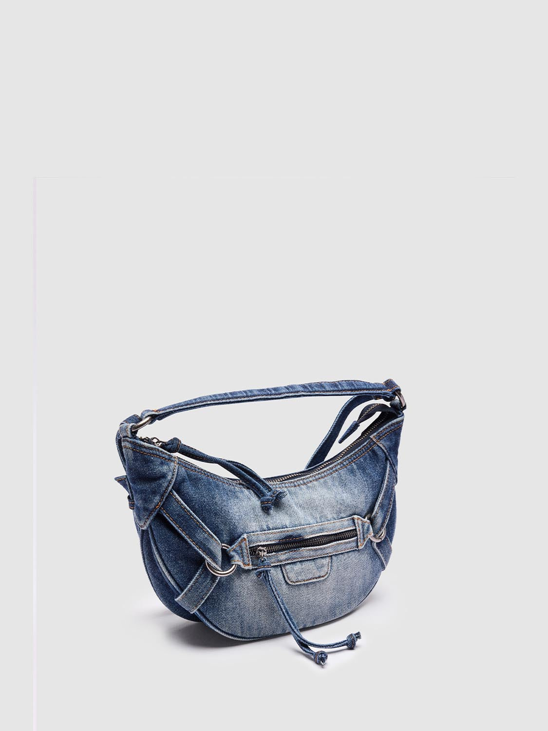 Denim Crescent Crossbody Shoulder Bags
