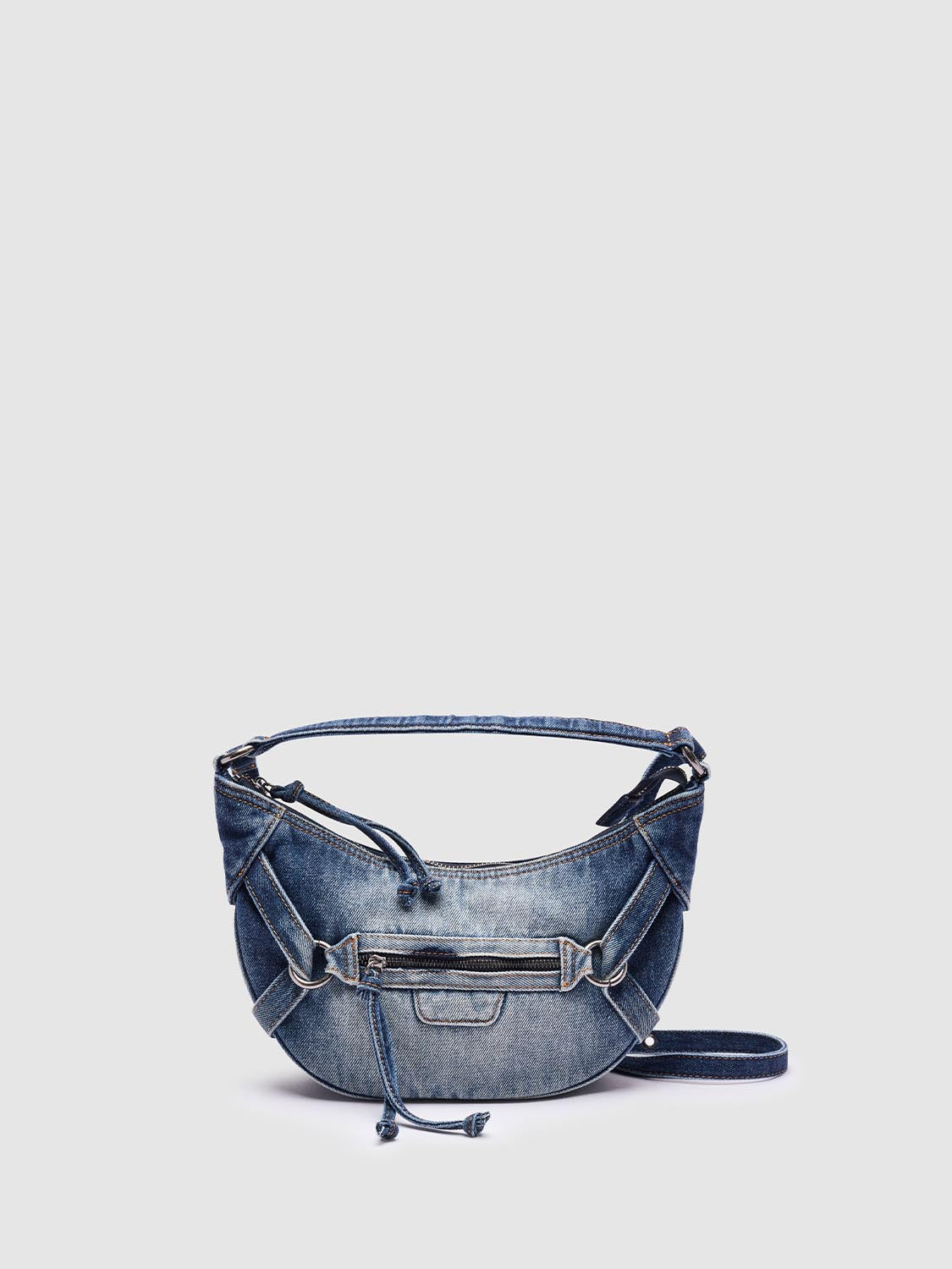 Denim Crescent Crossbody Shoulder Bags