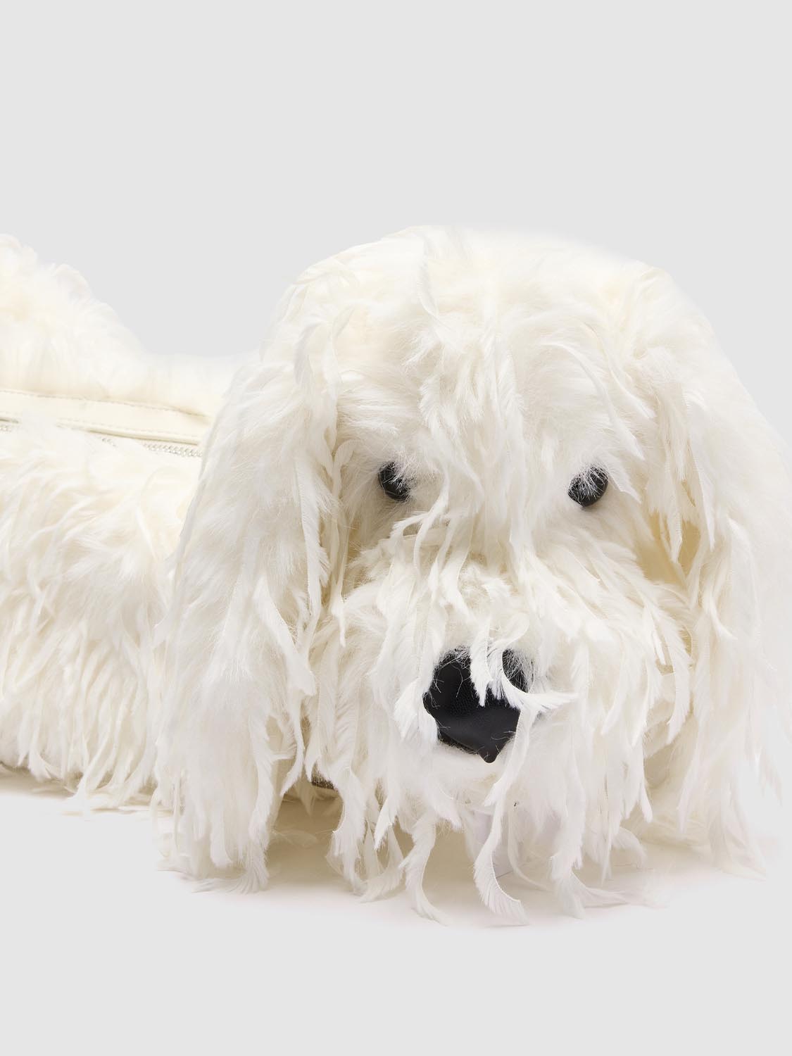 Fluffy Crescent Crossbody Bags