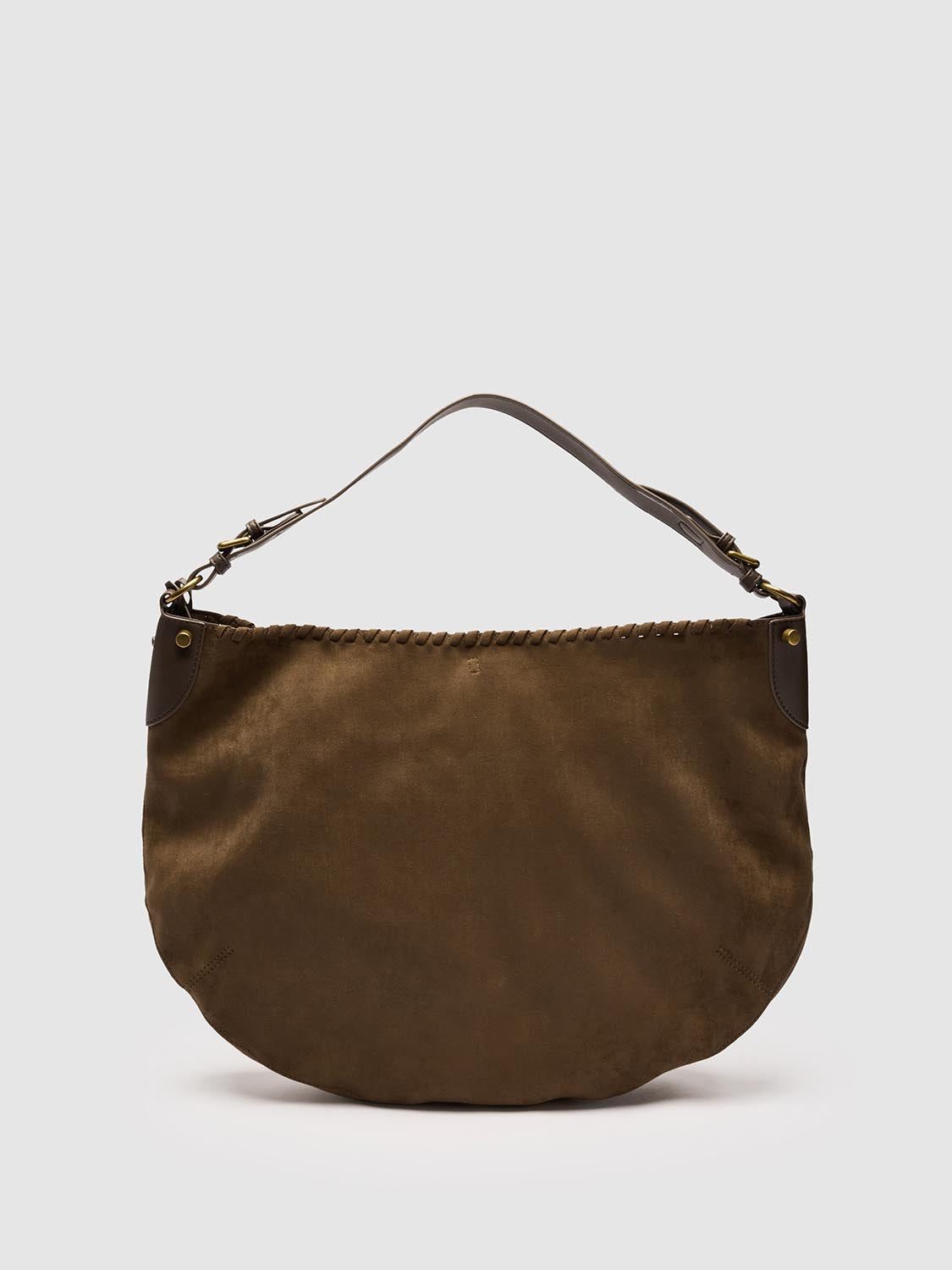 Oversize Embroidered Studded Shoulder Bags