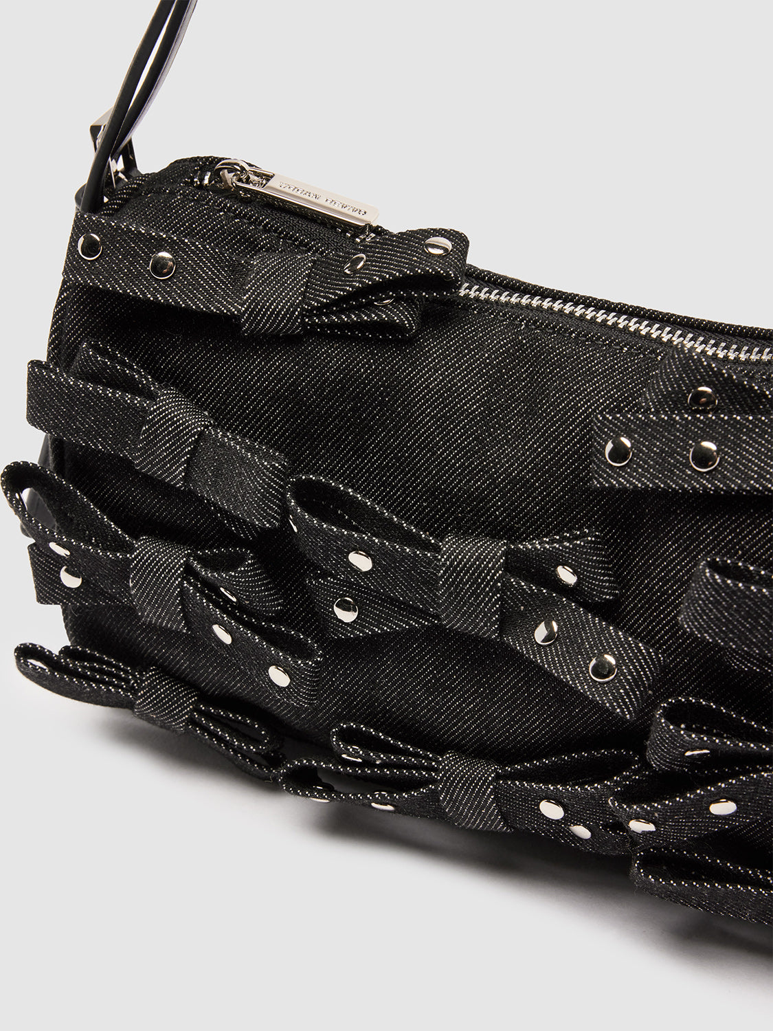 Studded Bow Detail Shoulder Bags