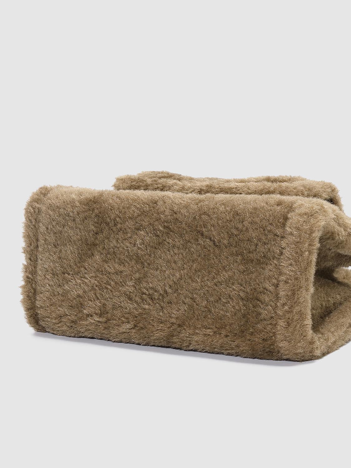 Faux Fur Handle Shoulder Bags