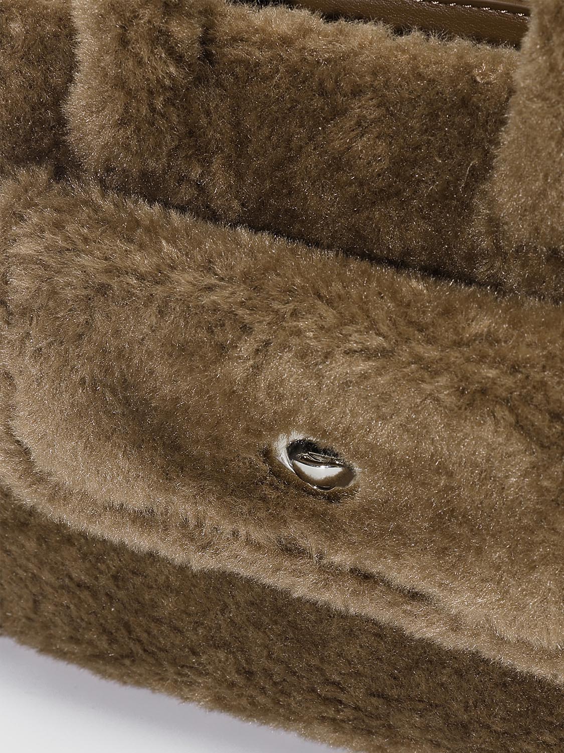 Faux Fur Handle Shoulder Bags