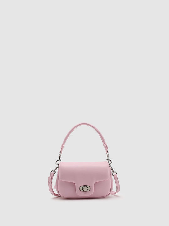 Faux Leather Handle Shoulder Bags