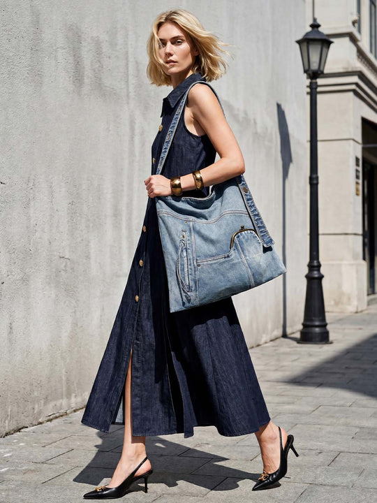 Denim Shoulder Bags