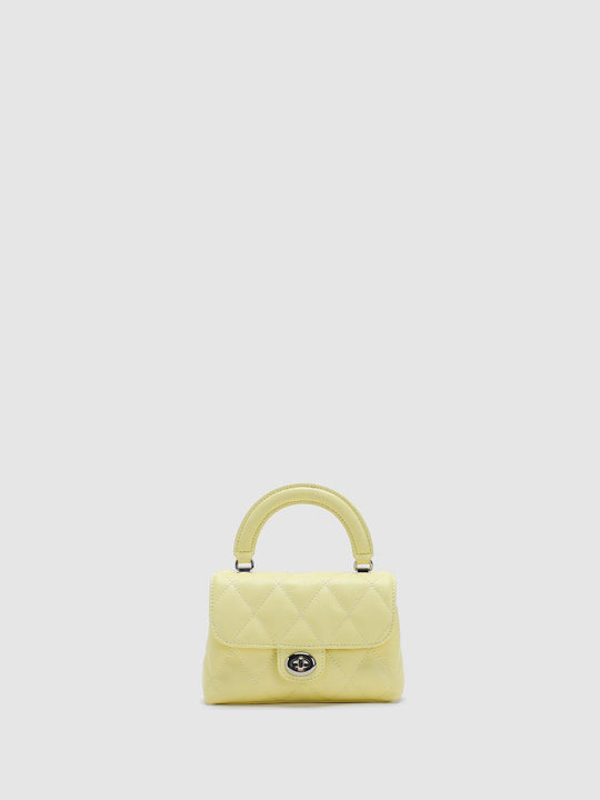 Quilted Faux Leather Handbag
