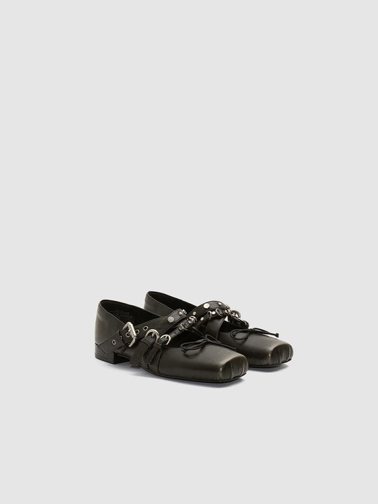 Buckle Detail Ballet Flat Pumps