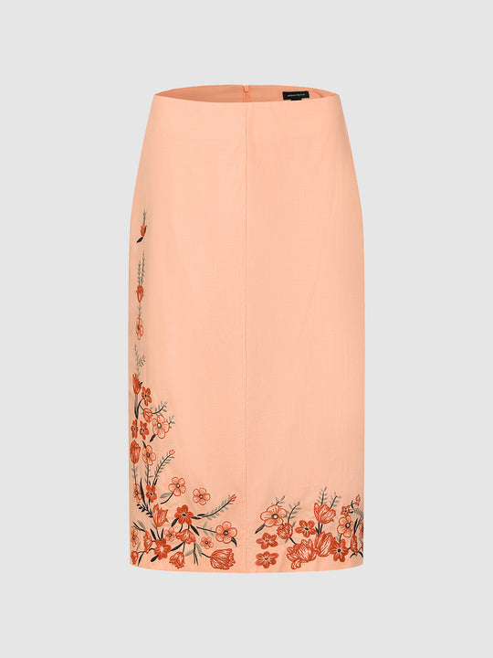 Floral Straight Skirts