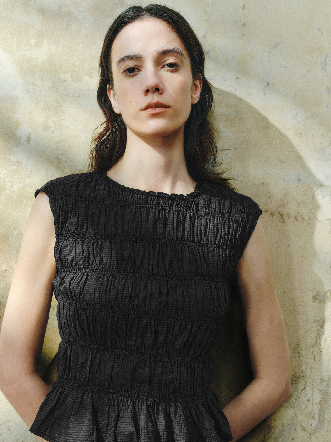 Shirred Overhead Shirt