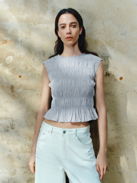 Shirred Overhead Shirt