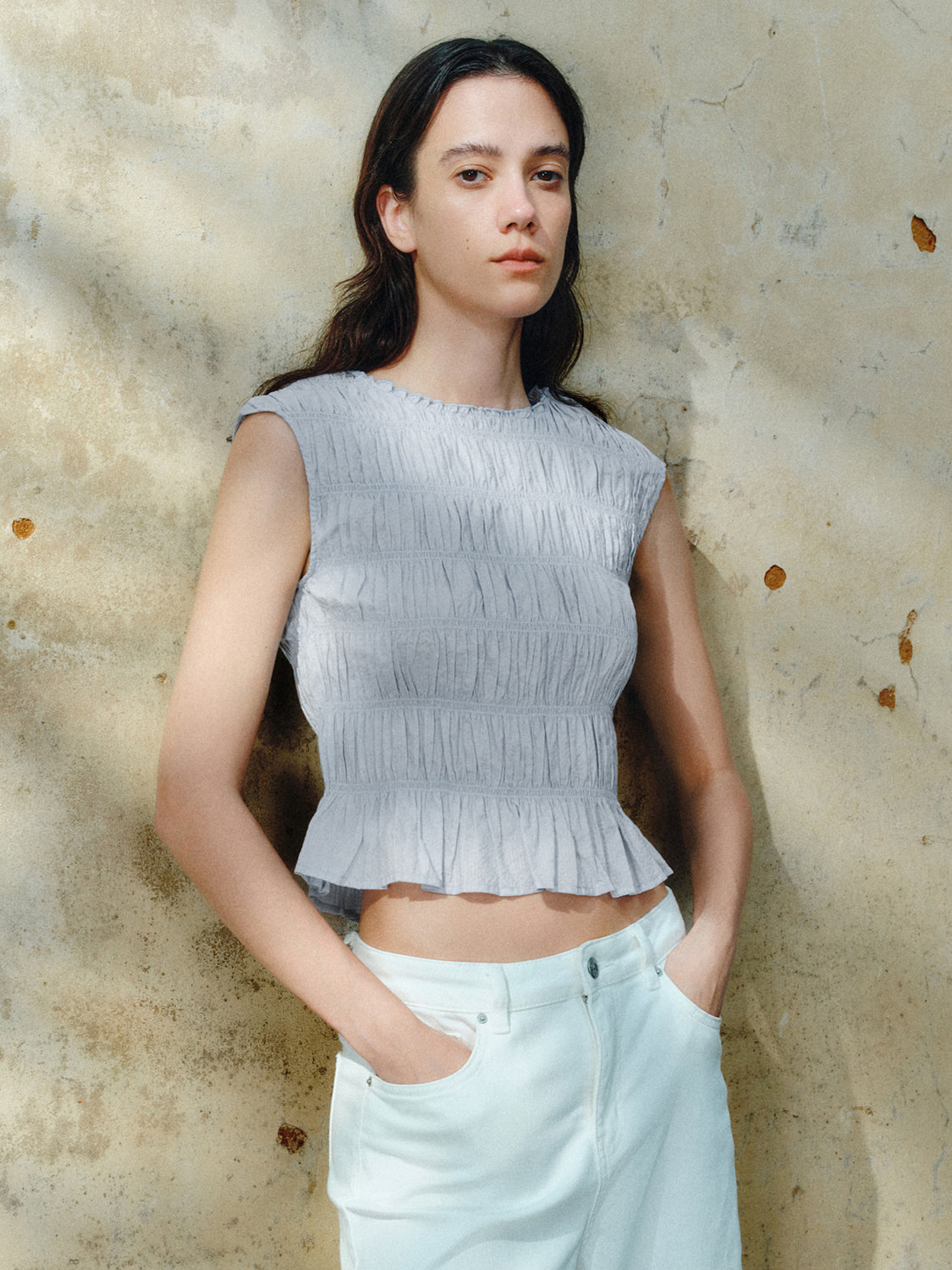Shirred Overhead Shirt