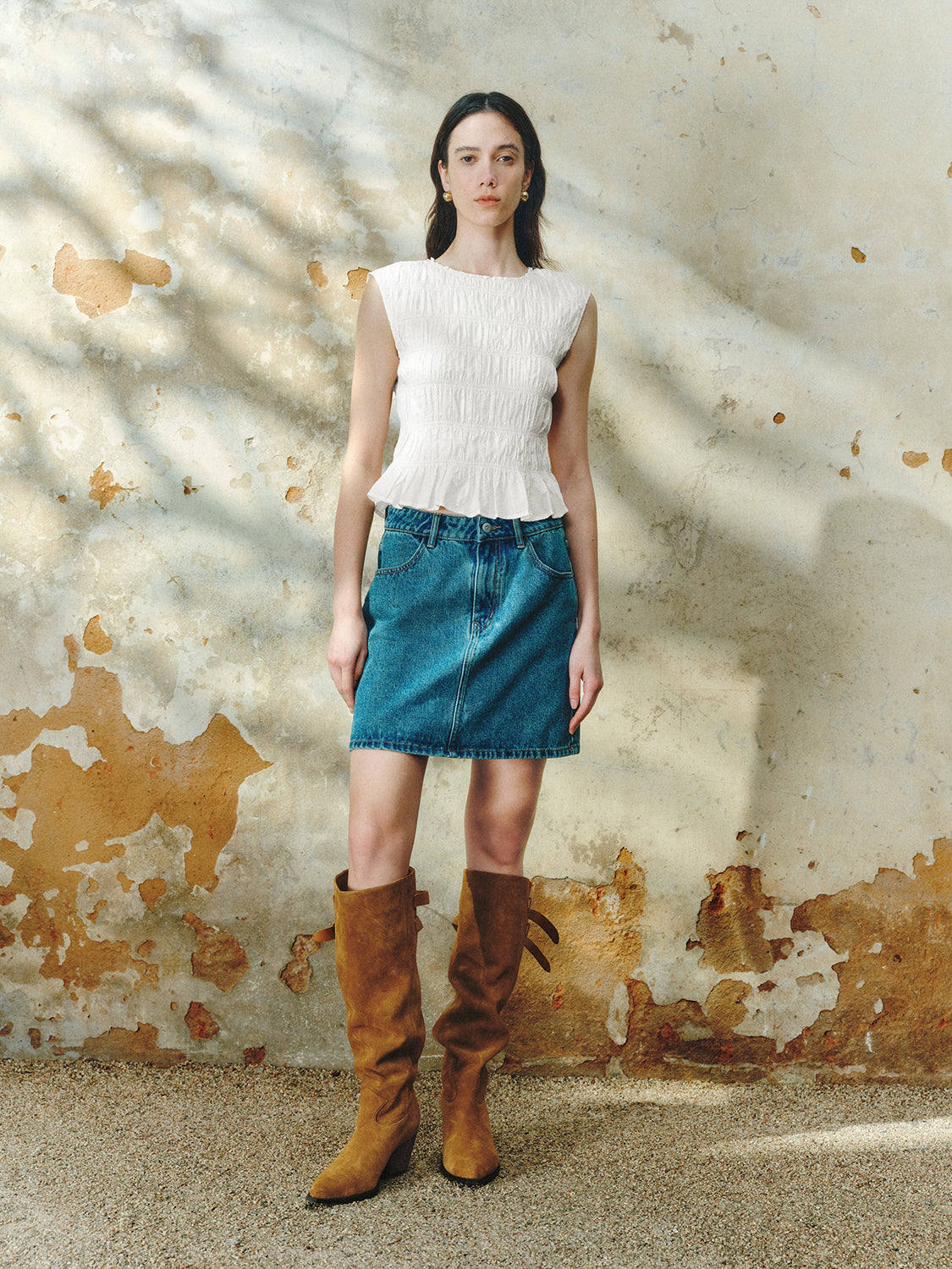 Shirred Overhead Shirt