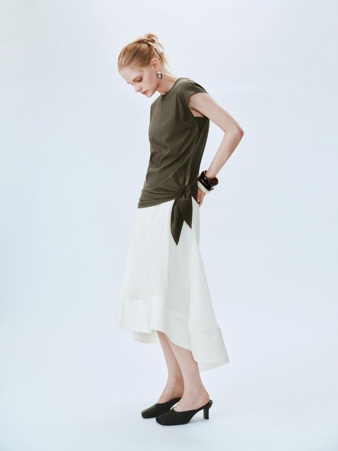 Paneled A-Line Maxi Skirts