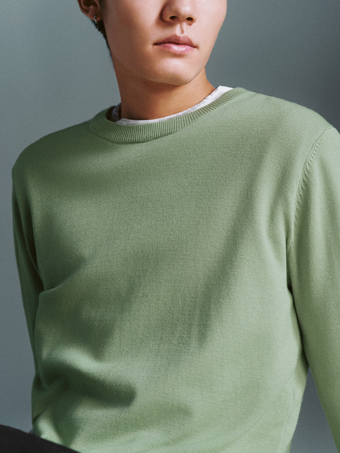 Crew Neck Knitted T-Shirts