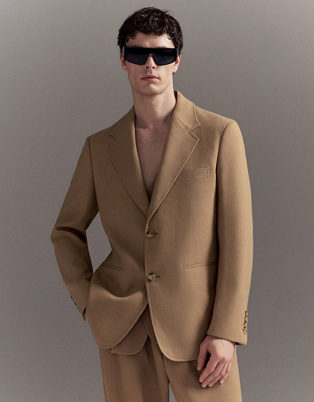 Notch Lapel Tailored Blazer