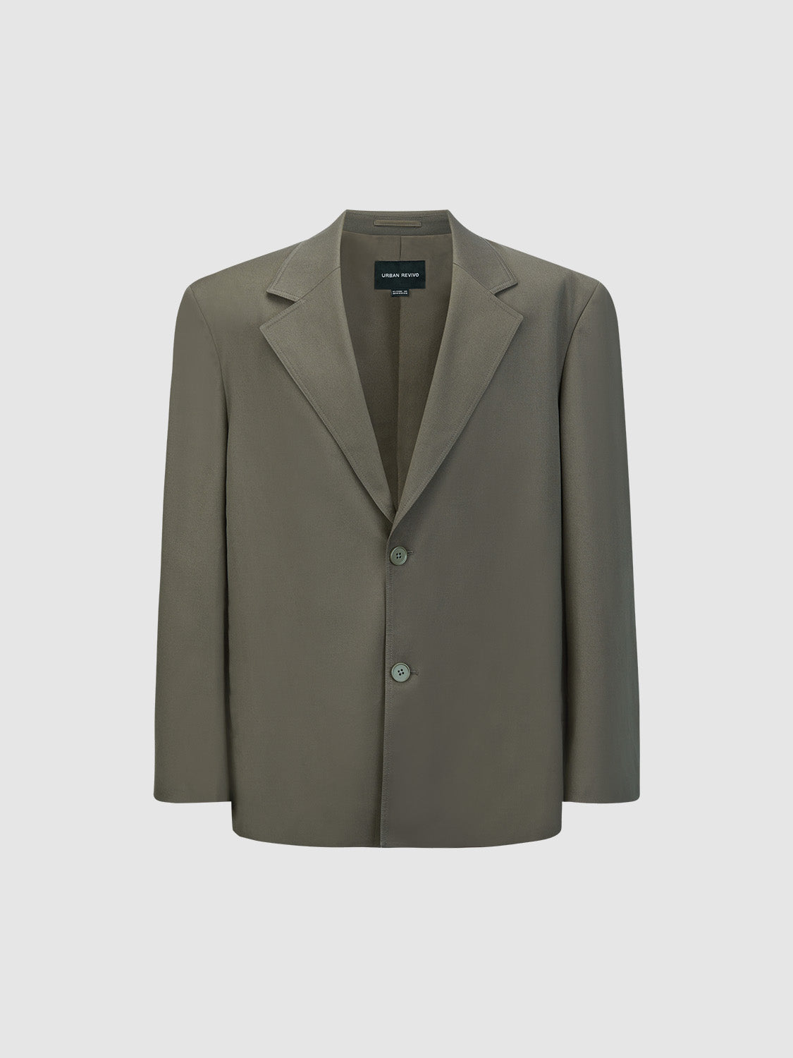 Notch Lapel Straight Blazer