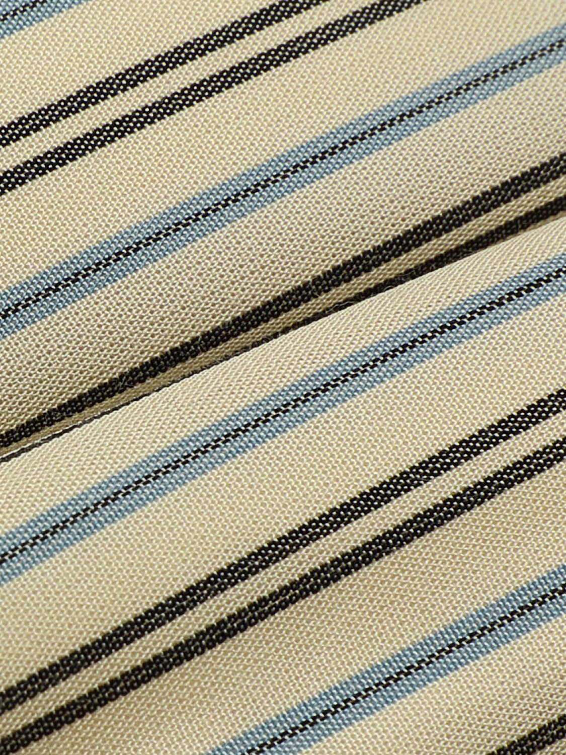 Balloon Sleeve Striped Down Jackets