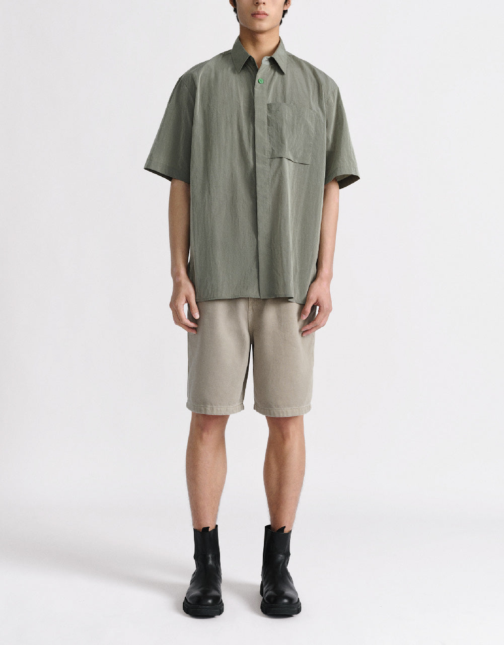 Button Up Straight Shirt