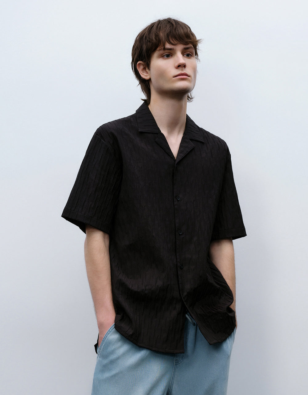 Textured Loose Shirt