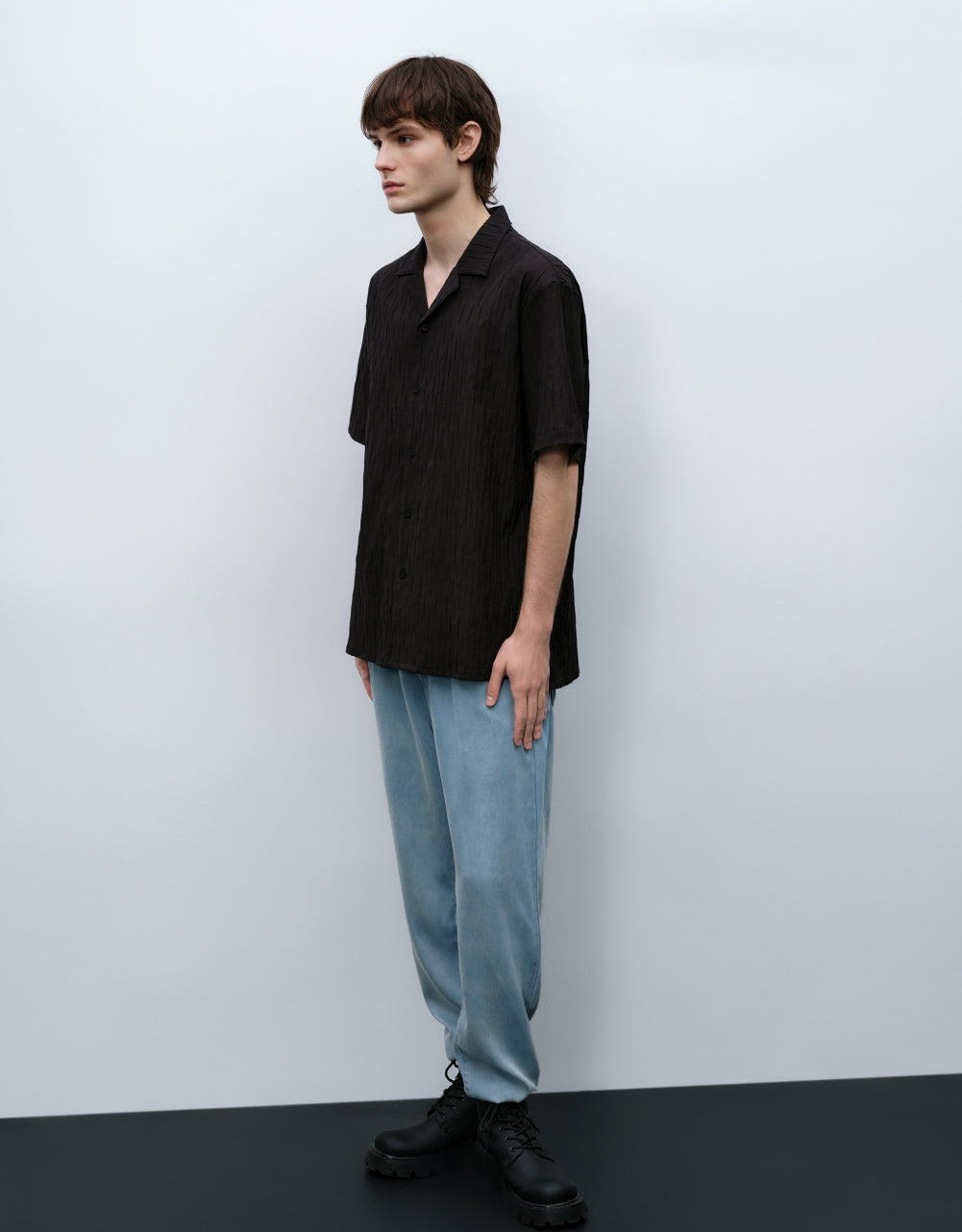 Textured Loose Shirt