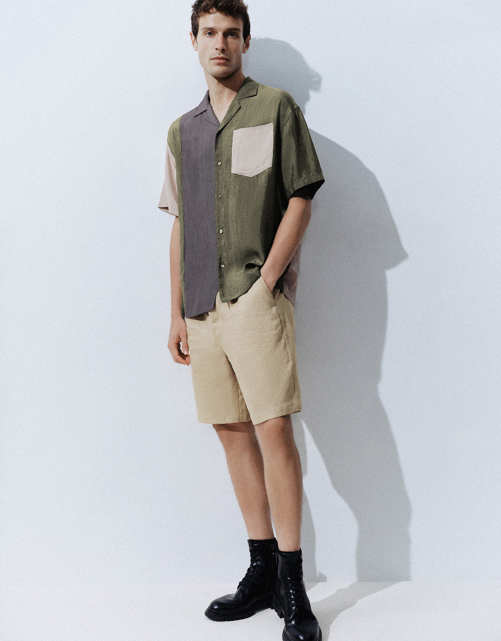 Drop Shoulder Sleeve Loose Shirt