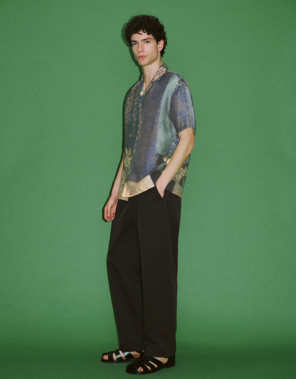 Printed Straight Loose Shirt
