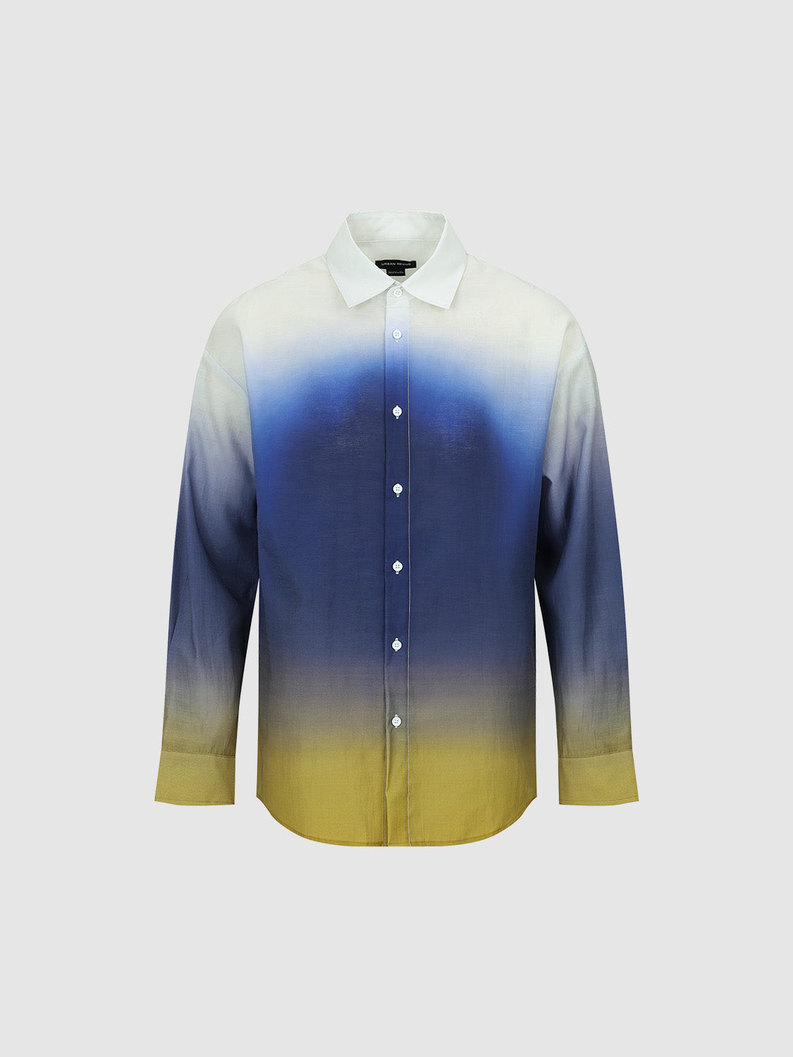 Gradient Button Up Loose Shirt