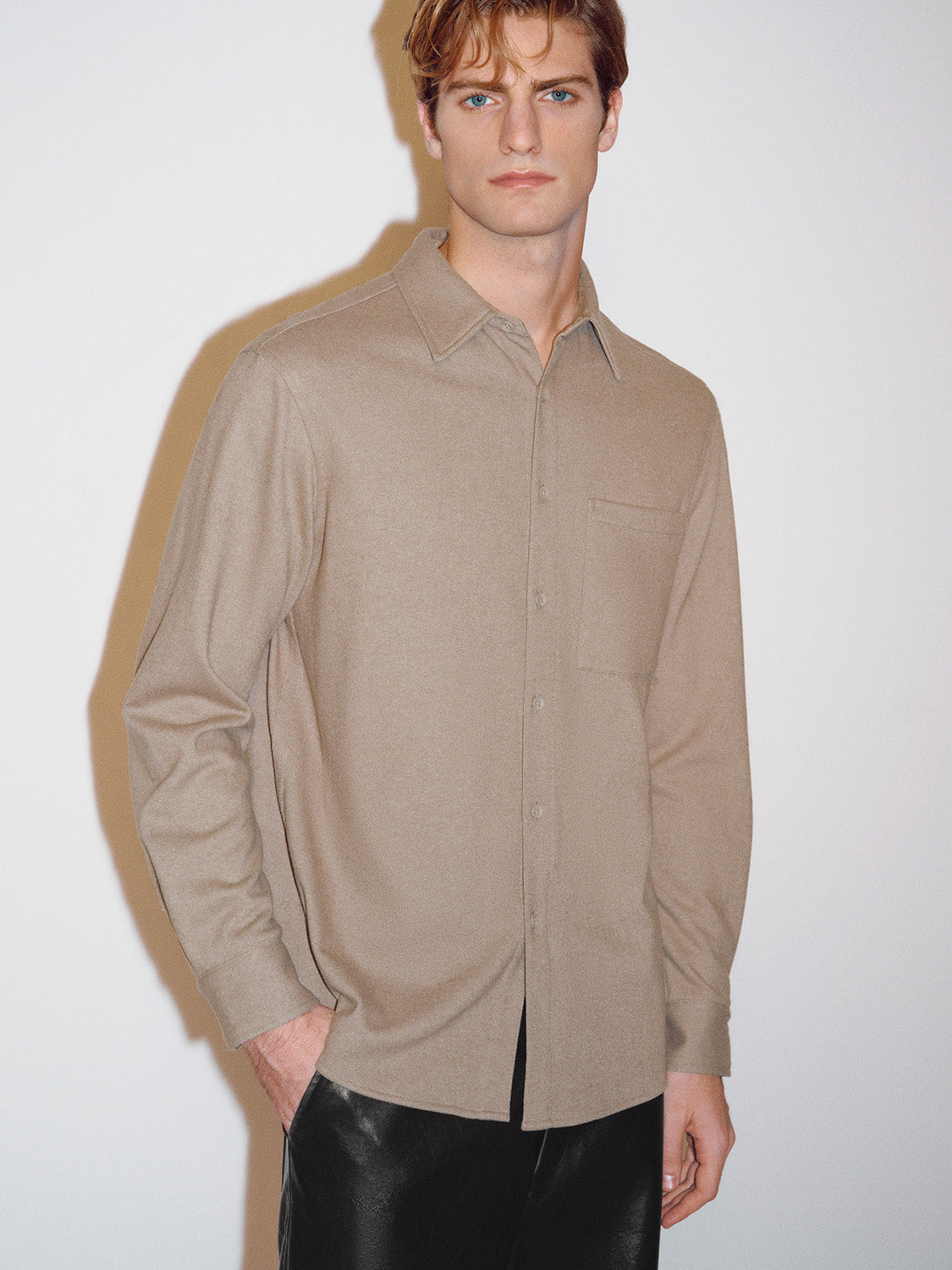 Loose Chest Pocket Shirt