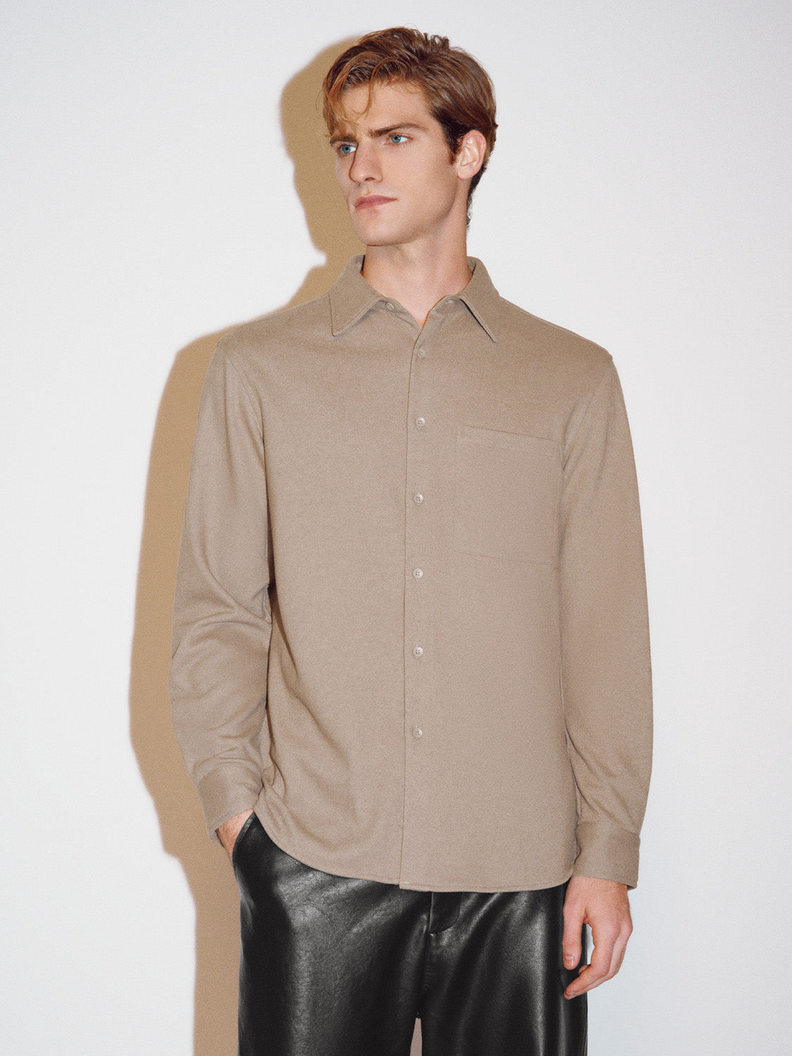 Loose Chest Pocket Shirt