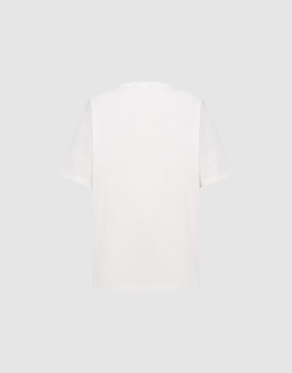 Letters Embossed Crew Neck T-Shirt