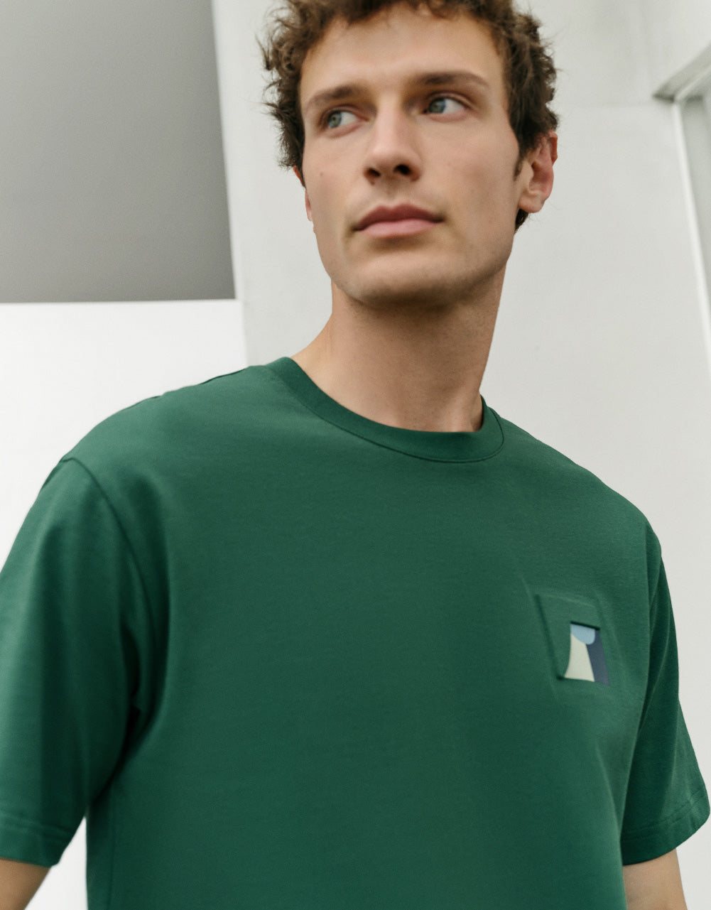Printed Detail Crew Neck T-Shirt