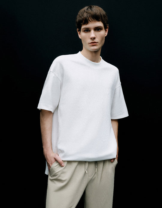 Crew Neck Straight T-Shirt