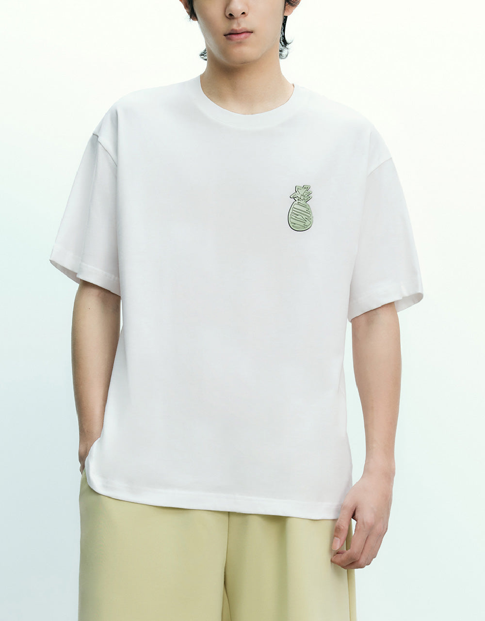 Fruit Printed Crew Neck T-Shirt
