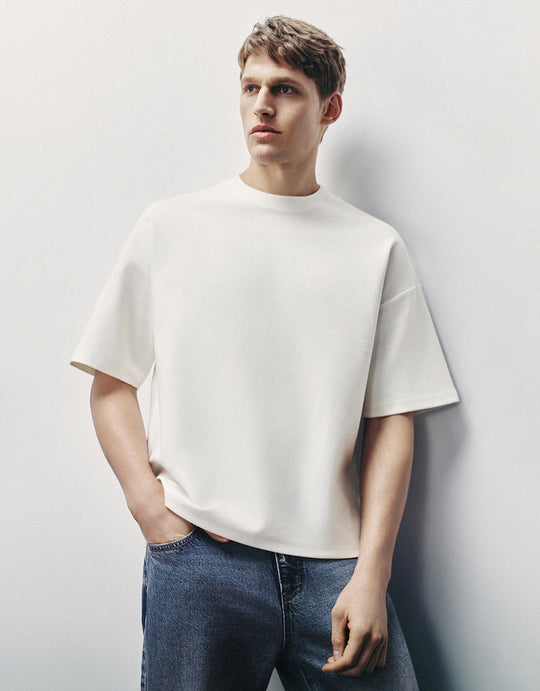 Crew Neck Knitted T-Shirt