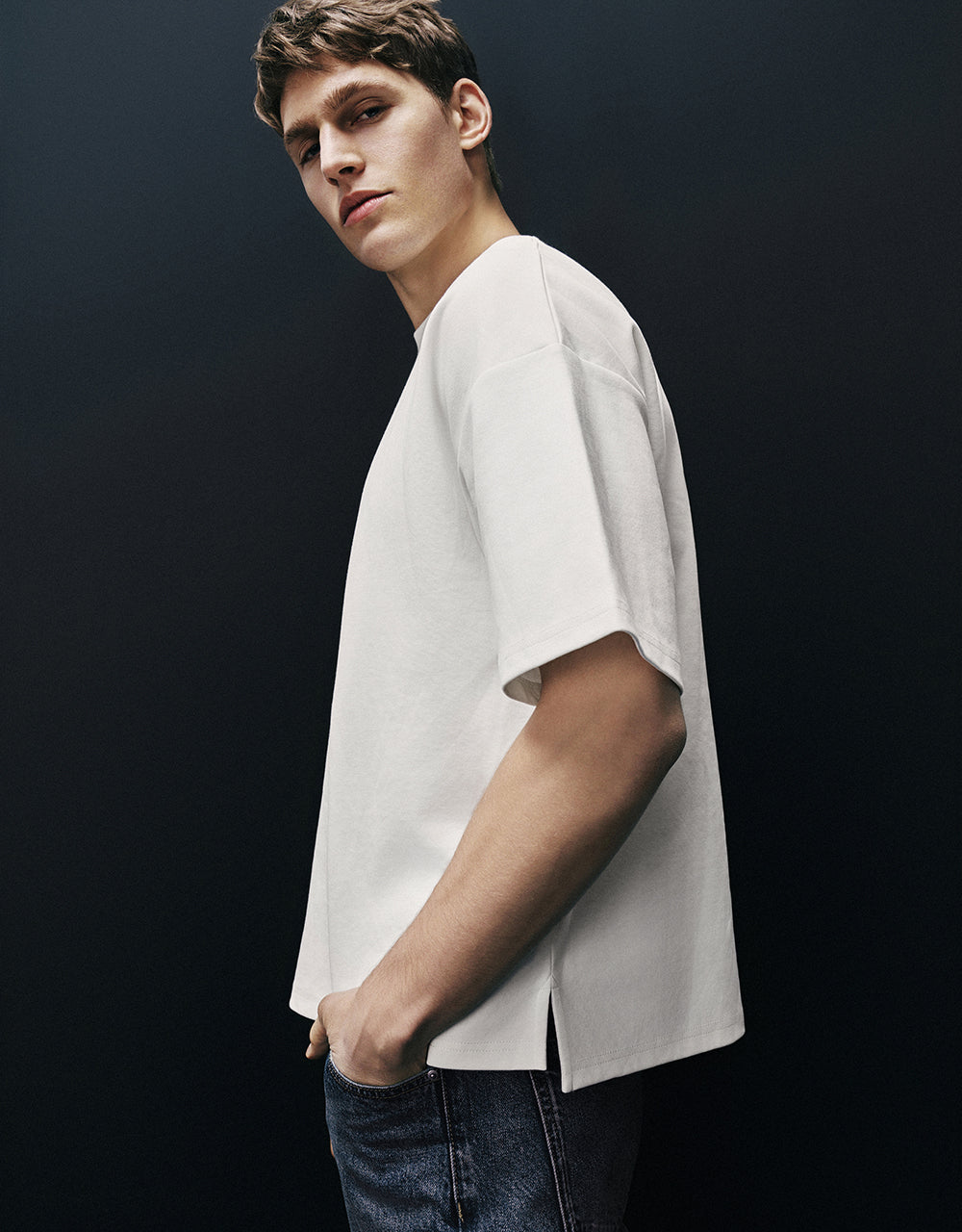 Crew Neck Knitted T-Shirt