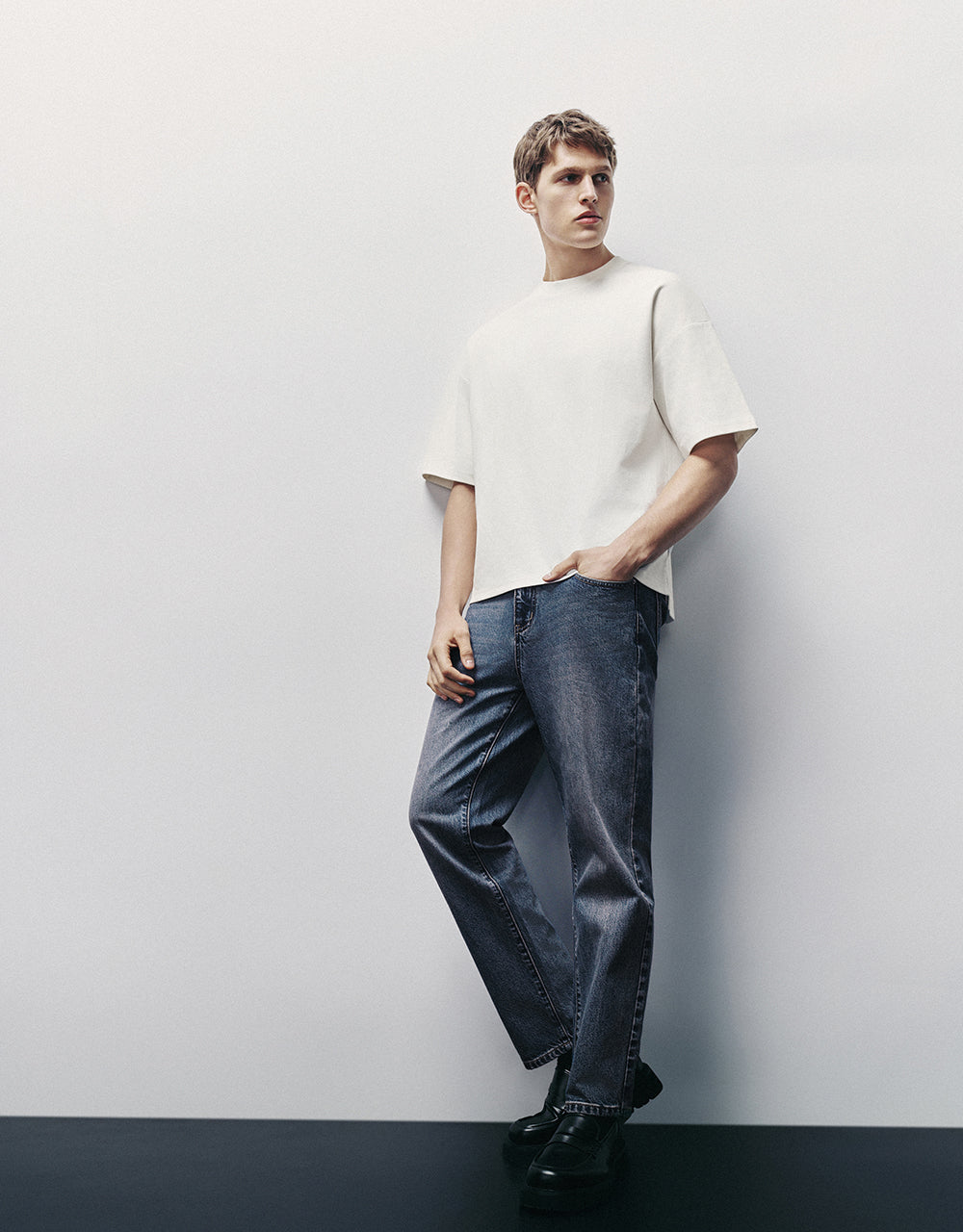 Crew Neck Knitted T-Shirt