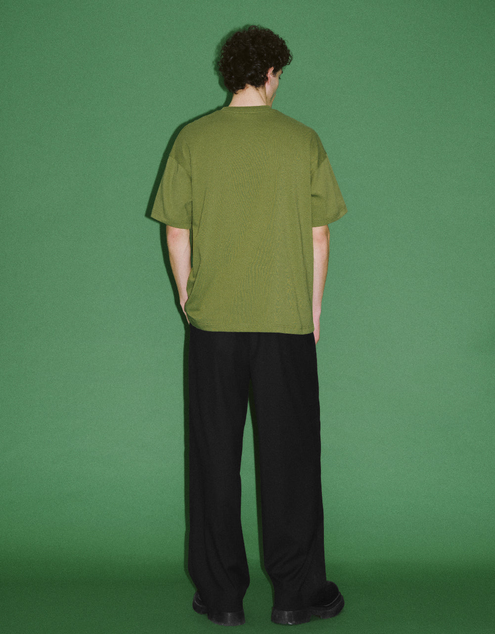 Flower Embossed Crew Neck T-Shirt