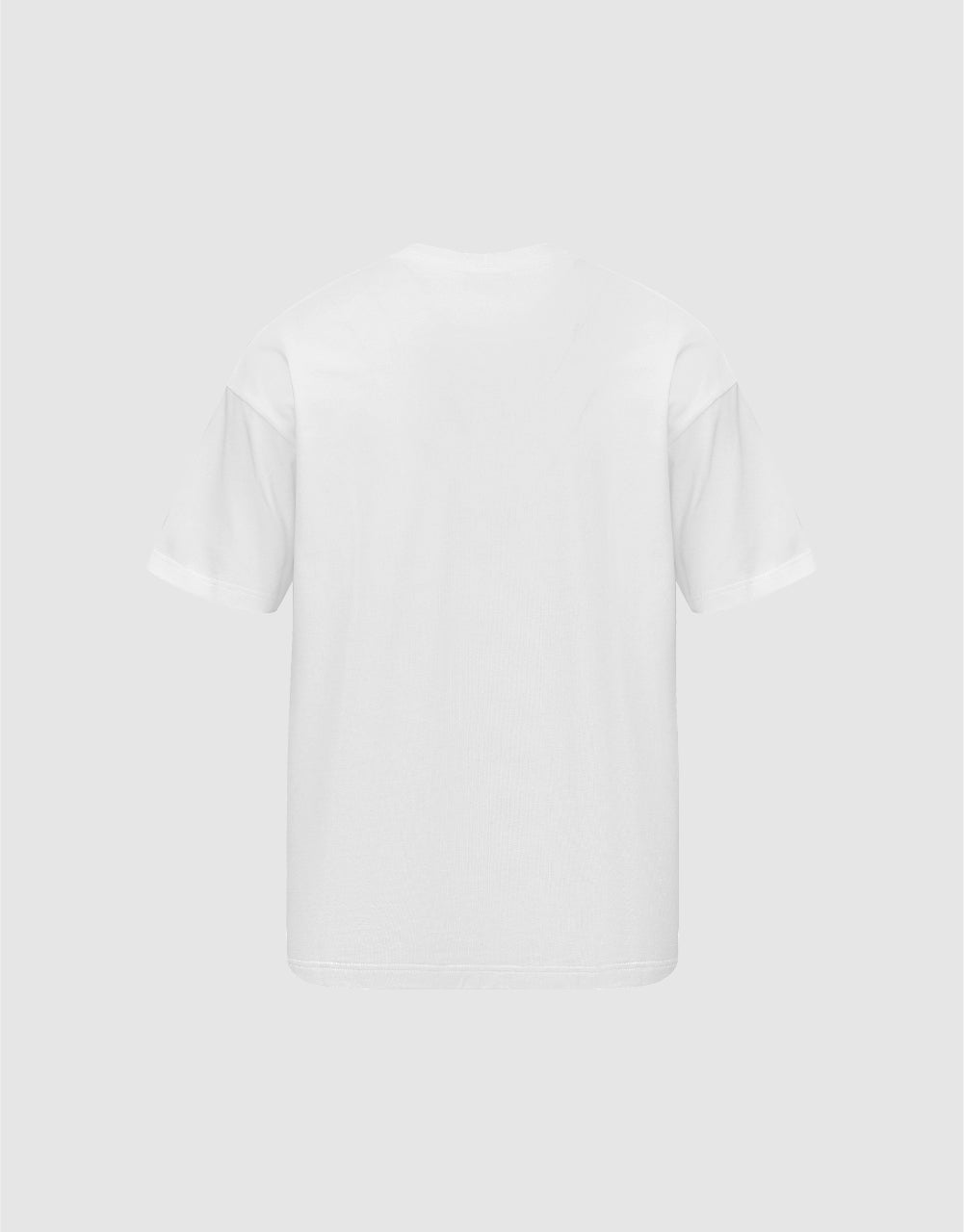 Flower Embossed Crew Neck T-Shirt