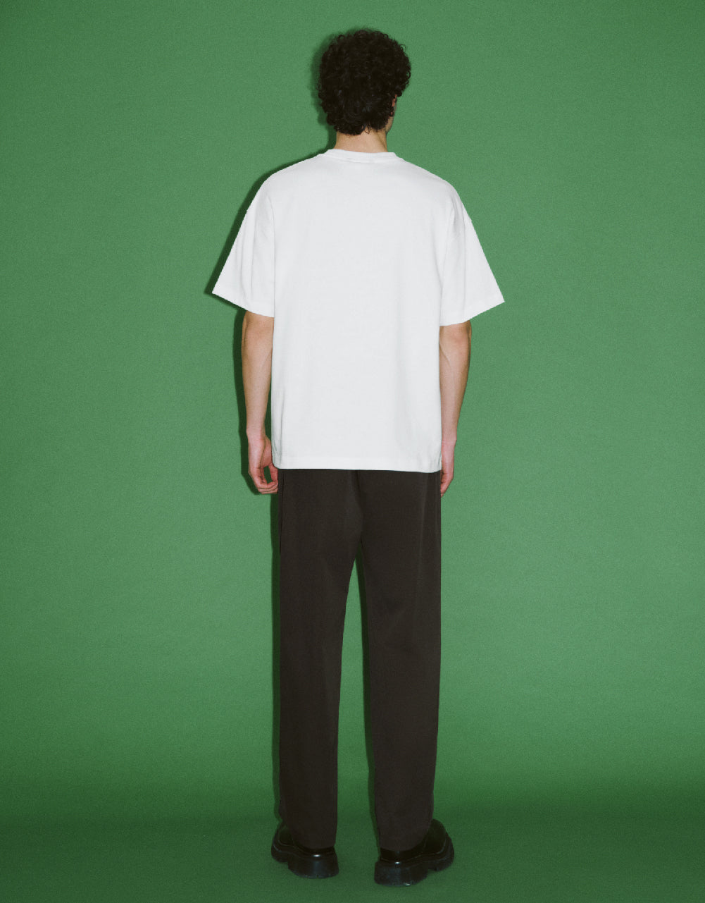 Flower Embossed Crew Neck T-Shirt